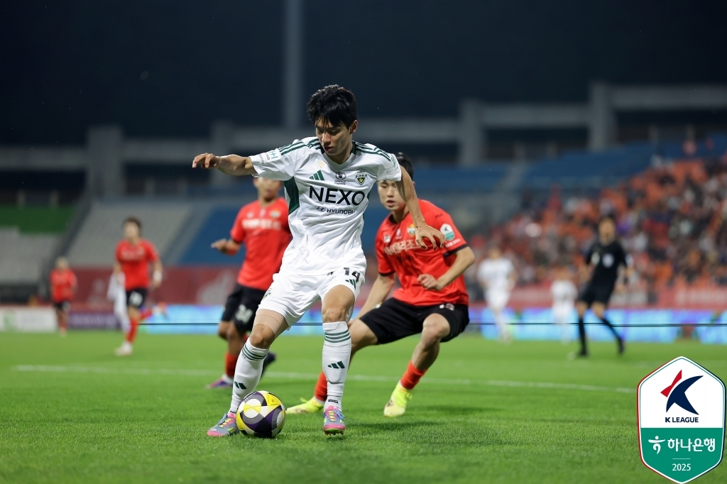 전북의 전진우. [한국프로축구연맹 제공. 재판매 및 DB 금지]