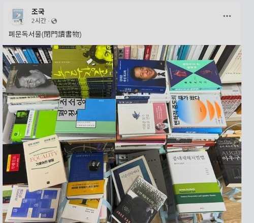 조국 전 대표 페이스북 [페이스북 캡처. 재판매 및 DB 금지]