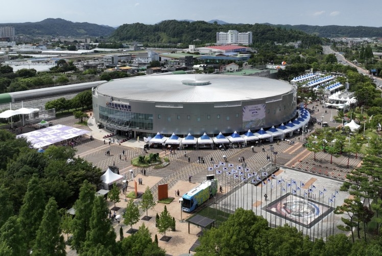 2026년 아시아 이스포츠대회가 열리는 진주실내체육관 전경 [경남도 제공. 재판매 및 DB 금지]