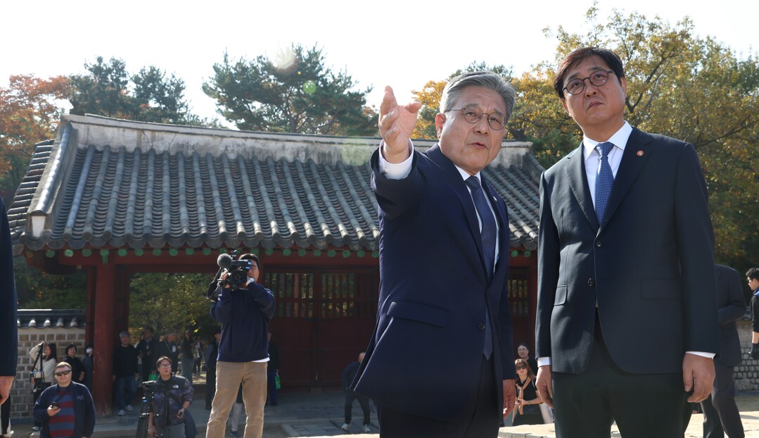 최휘영 문체부 장관, 세계유산 종묘 방문