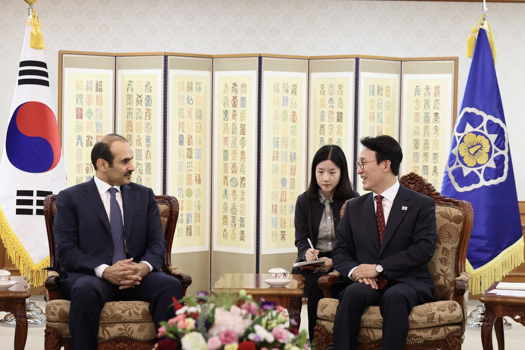 김민석 국무총리, 알-카비 카타르 에너지 담당 국무장관 접견