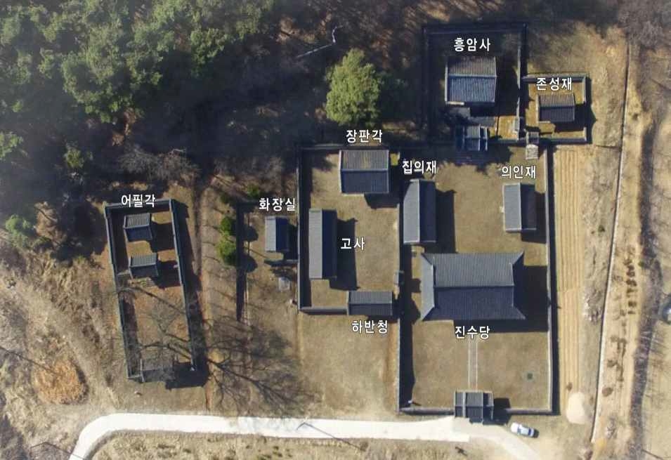 상주 흥암서원 배치도 [국가유산청 제공. 재판매 및 DB 금지]