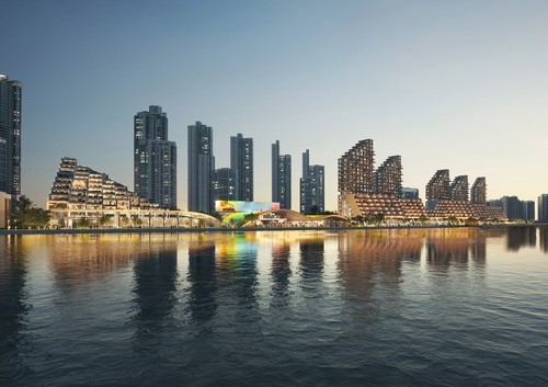 송도 에디슨박물관&middot;테라스 타운 야간 투시도 [인천경제자유구역청 제공. 재판매 및 DB 금지]