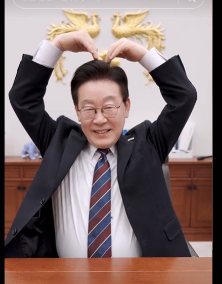 이재명 대통령이 틱톡에 올린 영상 캡처