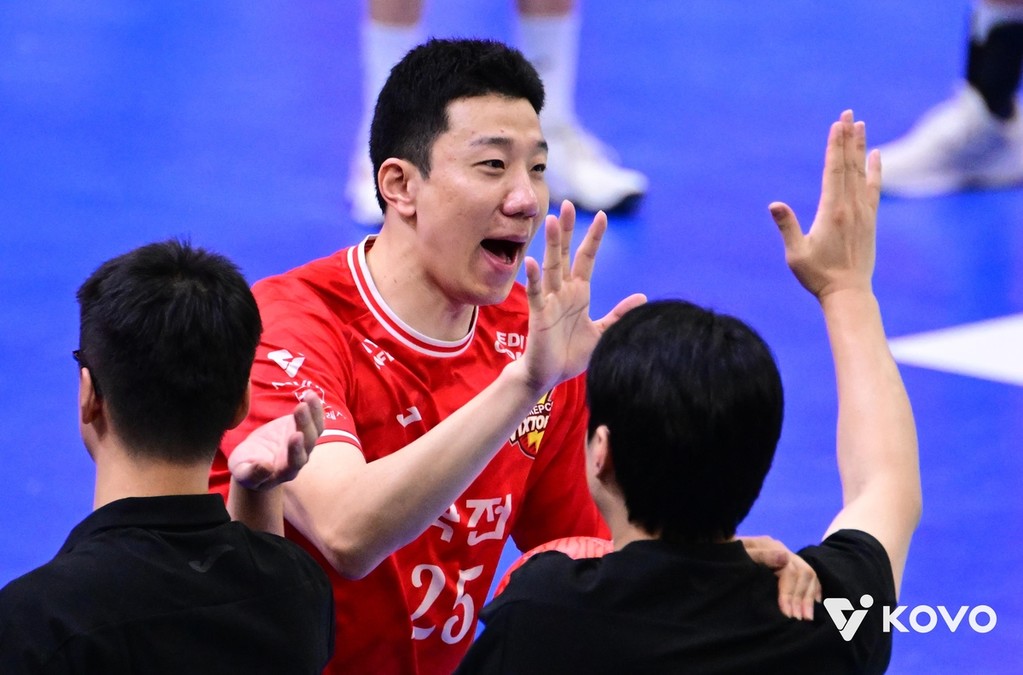 한국전력의 베테랑 미들블로커 신영석 [한국배구연맹 제공. 재판매 및 DB 금지]