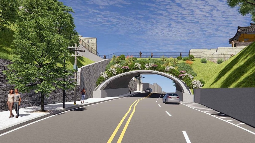 창의문 단절구간 지형회복사업 조감도 [종로구 제공. 재판매 및 DB 금지]