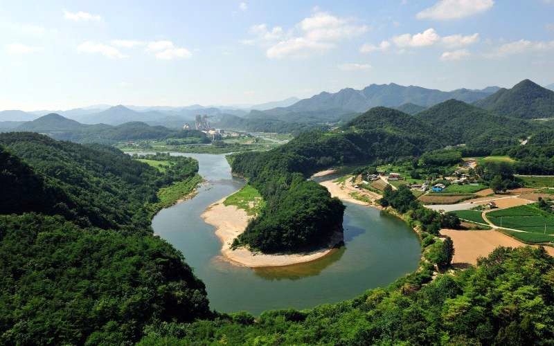 영월 한반도 지형 [국가유산청 제공. 재판매 및 DB 금지]