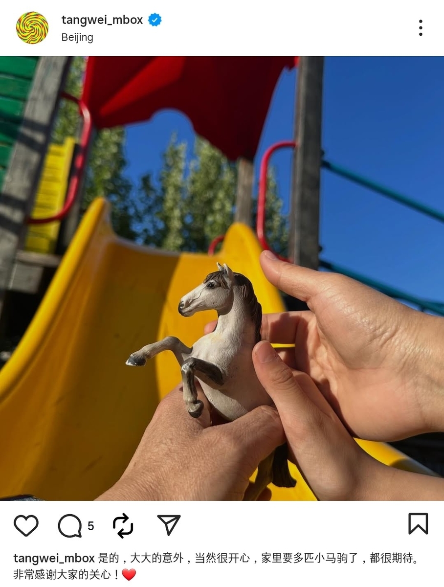 [배우 탕웨이 인스타그램 캡처. 재판매 및 DB 금지]