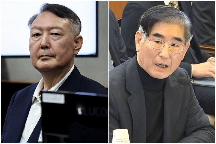 윤석열, 김용현[사진공동취재단, 헌법재판소 제공]