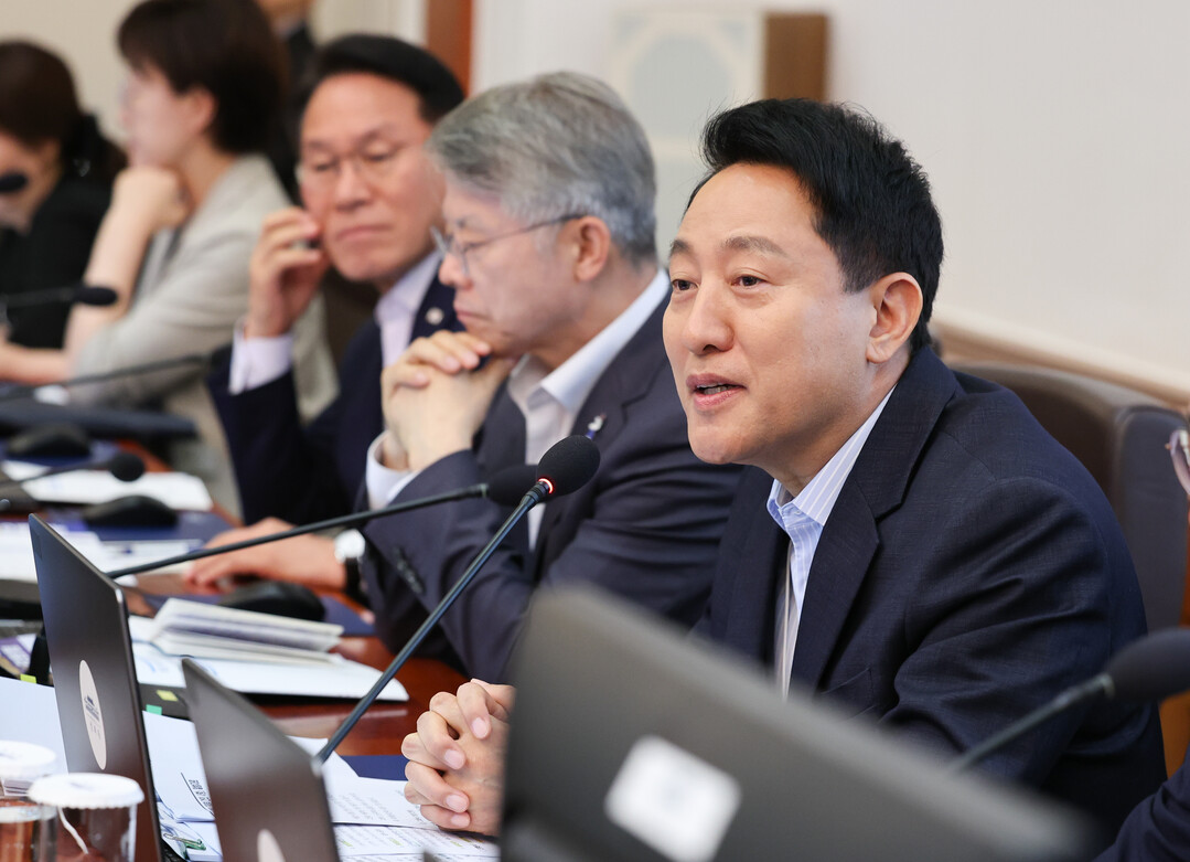 오세훈 발언 기회 없이 국무회의 종료…韓총리 "대토론회 있으니까요"