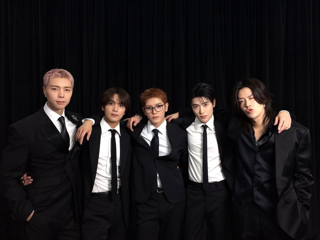 그룹 NCT 127 왼쪽부터 쟈니, 해찬, 태용, 재현, 유타.
멤버 정우와 도영은 군 복무중임
[SM엔터테인먼트 제공. 재판매 및 DB 금지]