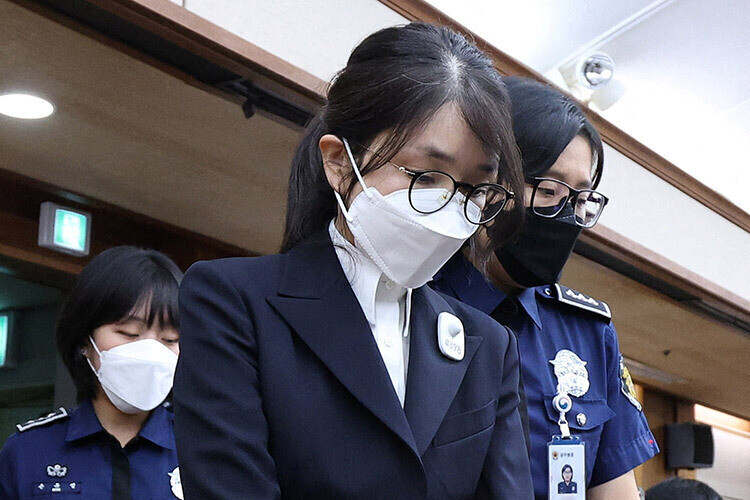 법정 출석한 김건희 [로이터=연합뉴스 자료사진. 재판매 및 DB 금지]